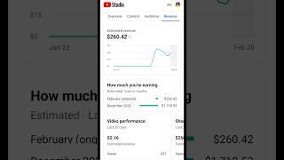 Shorts वीडियो कि Earning देख लो 