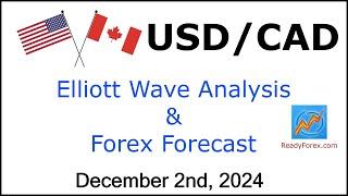 USD CAD Elliott Wave Analysis | Forex Forecast | December 2, 2024 | USDCAD Analysis Today