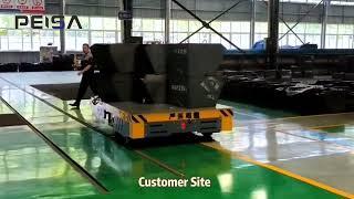 Steerable Trackless Transfer Cart