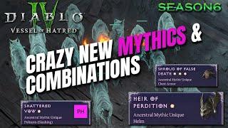 NEW MYTHIC UNIQUES - Crazy New Combinations for Vessel of Hatred! Diablo 4