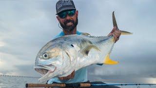 Monster Jack Crevalle Fishing on Lake Pontchartrain, Louisiana