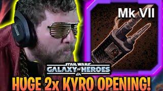 I did a MASSIVE double drop Kyrotech opening in Star Wars: Galaxy of Heroes...