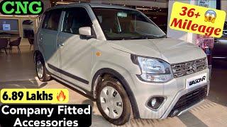 2025 New Maruti Wagon R VXI CNG Honest Review | With Company Fitted Accessories