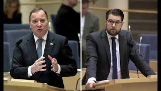 Löfvens absurda svar när Åkesson frågar om censuren