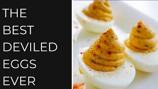 DEVILED EGGS | Recipe & How to Peel Easy!