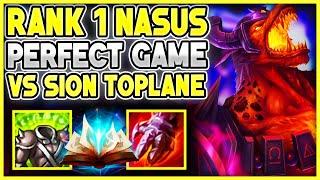 Rank 1 Nasus vs Sion high elo PERFECT GAME (NO DEATHS)!! | Carnarius | League of Legends