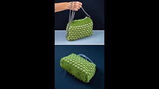 How to crochet a cute bag easily! Step by step tutorial! Miarti