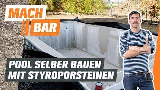 Pool selber bauen mit Styroporverkleidung | OBI