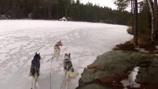 Sykkeltur på glatte stier