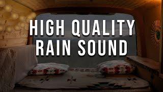 Pouring rain on cozy camping van - natural white noise - sound to relax, meditate, chill, deep sleep