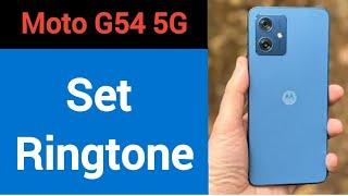 how to set ringtone in Moto G54 5G, Moto G54 5G me ringtone kaise set kare