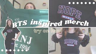 BTS INSPIRED MERCH TRY ON HAUL! | Private Paradise Co.