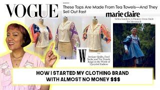 How I Started My Upcycling Clothing Brand with ALMOST $ No Money and turned my passion into my job!