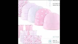 The Peanutshell Newborn Layette Gift Set for Baby Girls | 23 Piece Newborn Girl Clothes