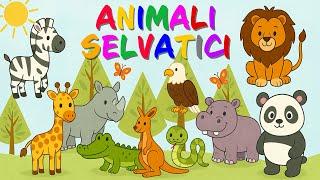 Animali selvatici | Impara i nomi degli animali selvatici | Video Educativo