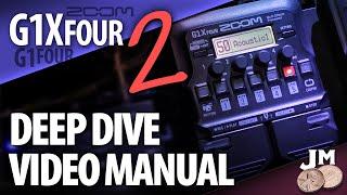 Zoom G1X-FOUR pedal DEEP DIVE + Cheat Sheet (4 SECONDARY MODES) How To Video