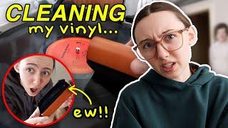 CLEANING EVERY VINYL RECORD IN MY COLLECTION…