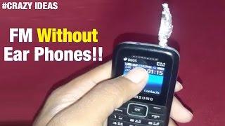 Amazing Android Hacks | How To Listen To FM Radio Without Earphones On Mobile Phone | Crazy Ideas