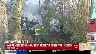 House fire near 30th Ave. North