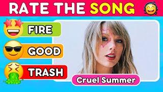 RATE THE SONG   2023 Top Songs Tier List  Music Quiz #3