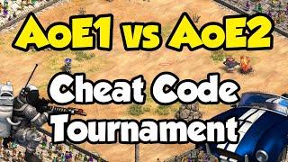 AoE1 vs AoE2 Cheat Code Tournament