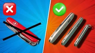 Fed up with CHUNKY Victorinox? 3 Super Slim Alox SAKs to choose from!