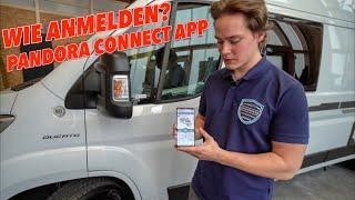 HILFE -WIE IN DER APP ANMELDEN? PANDORA CONNECT APP -PANDORA ALARMANLAGE KONFIGURATION STEUERTASTEN