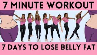 7 DAY CHALLENGE 7 MINUTE WORKOUT TO LOSE BELLY FAT - HOME WORKOUT TO LOSE INCHES   Lucy Wyndham-Read