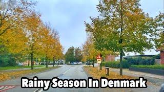 Driving In Rainy Season - Hvidovre - Copenhagen Denmark