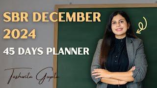 ACCA SBR 45 days Planner for December 2024