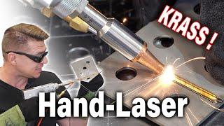 Hand-Laser Schweißen mit 1000W Fiber Laser | UNFASSBAR gut oder alles Fake?