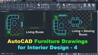 AutoCAD 2D Furniture Drawings for Interior Design - 4
