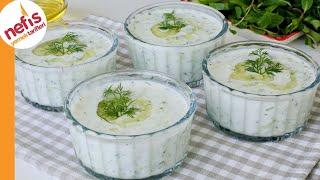 Super Refreshing Turkish Cacık Recipe | How to Make Yogurt with Cucumbers & Herbs