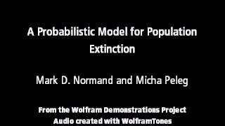 A Probabilistic Model for Population Extinction