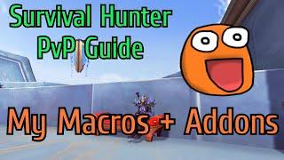 Bicmex | R1 Survival Hunter | PvP Guide Part 2 | My Macros and Addons