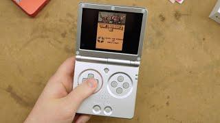 Gaming on a Highly Cursed GameBoy Advance SP