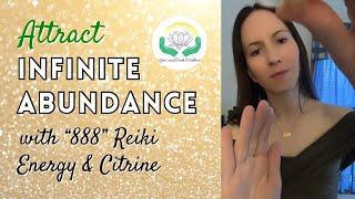 Unlock Abundance: Experience the Power of “888” Reiki Energy & Citrine for Financial Freedom 