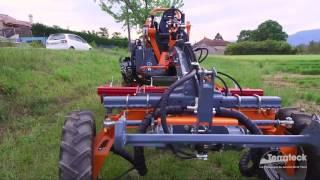 Cultitrack 35HP 4x4 tool carrier on carrots weed control.