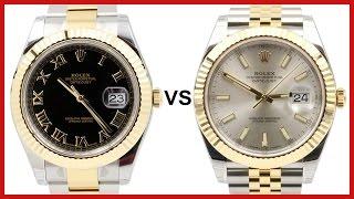 ▶ New Rolex Datejust 41 vs. Old Datejust II  - COMPARISON (two tone yellow gold dress watches)