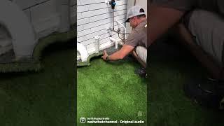 Fake news - artificial grass goes in interesting places #homes #brisbanehome #brisbanemums