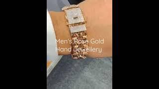 18ct Rose Gold solid bracelet look for luxurious