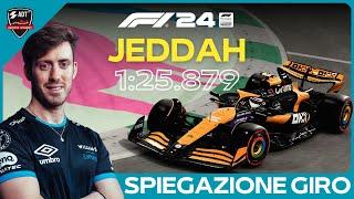 F1 24 JEDDAH Esports Hotlap + Spiegazione Giro (1:25.879) - Daniele Haddad