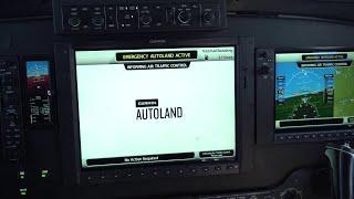 Garmin | In-flight Demo of Autoland and Autothrottle for King Air