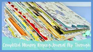 Completed Personal Memory Keeping Journal Flip Through