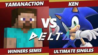 Delta 8.5 TOP 8 - Yamanaction (Steve) Vs. KEN (Sonic) Smash Ultimate - SSBU