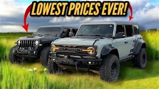 Jeep Wrangler & Ford Bronco Market Collapse (Price Update)