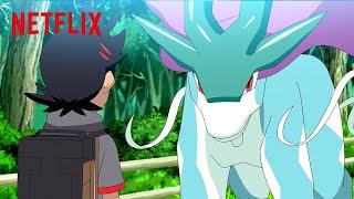 Goh’s Legendary Pokémon Suicune  Pokémon Master Journeys | Netflix After School