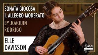 Elle Davisson performs Joaquín Rodrigo's "Sonata Giocosa: Mov. I" on a 2012 Marcelíno López guitar