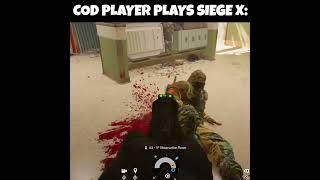When a Pro COD Player Plays Rainbow Six Siege X: #rainbowsix #shorts #gaming