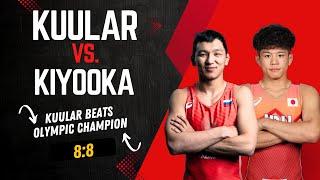 Olympic Champion loose to Russien Wrestler   - Nachyn Kuular vs. Kotaro Kiyooka